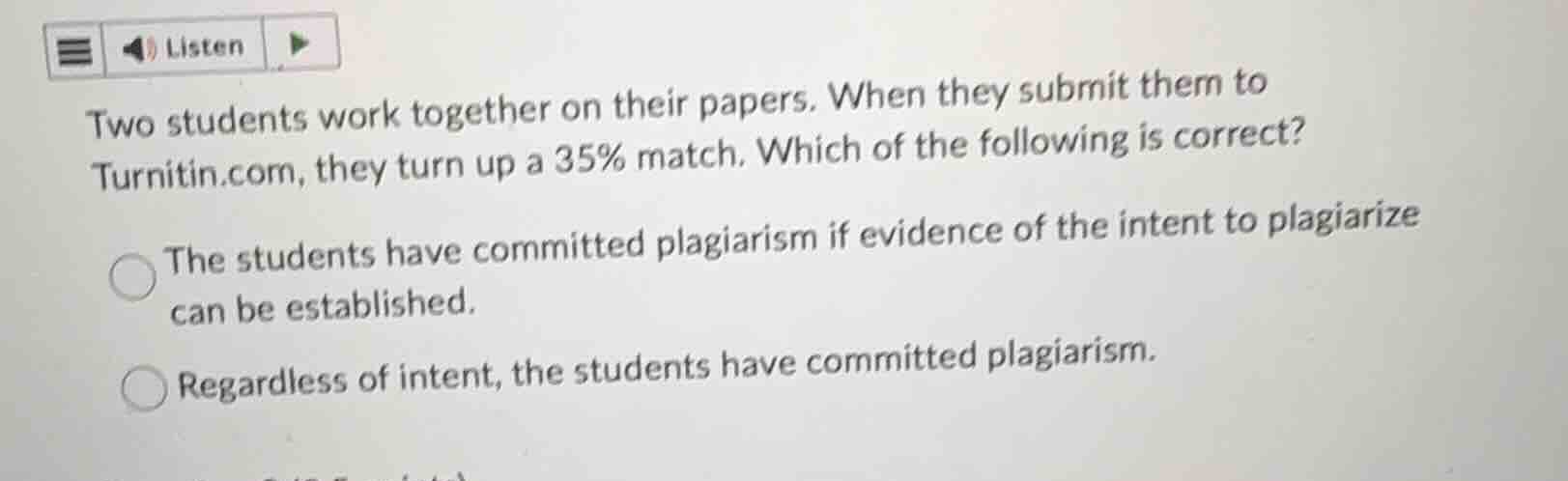 two students work together on their papers. when they submit them to tu…
