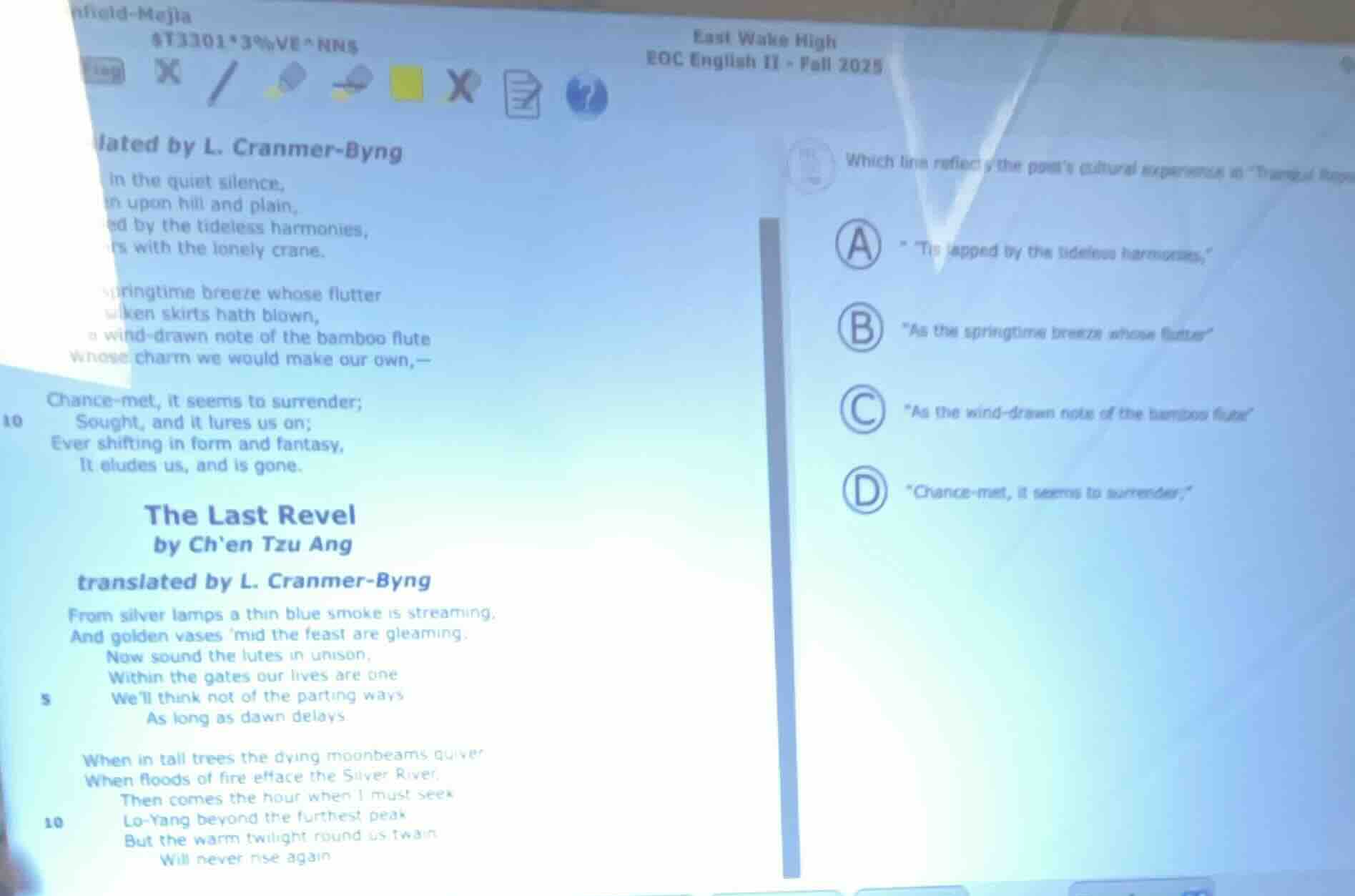 lated by l. cranmer-byng in the quiet silence, on upon hill and plain, …