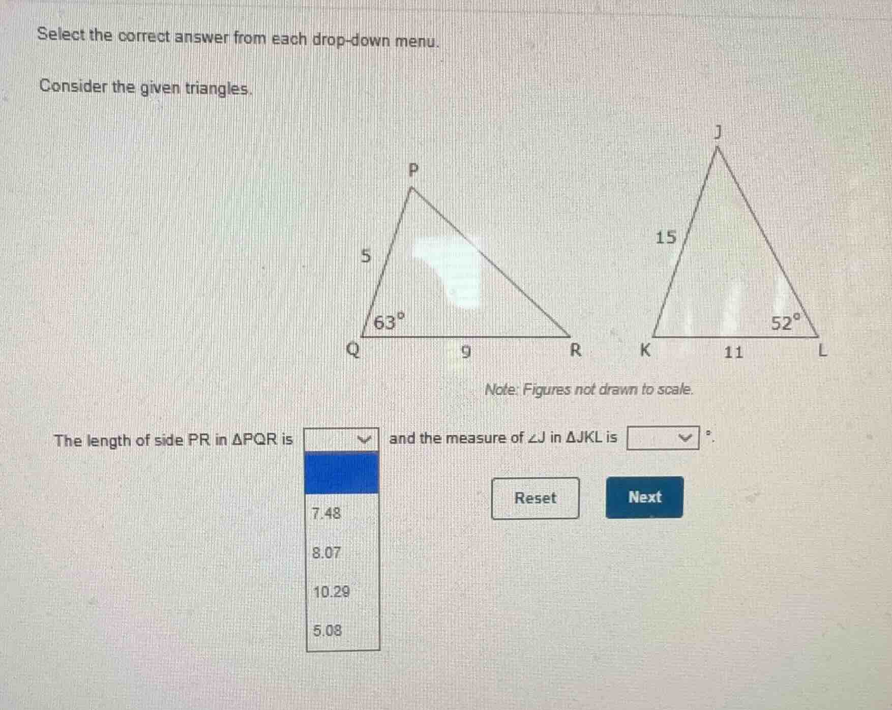 select the correct answer from each drop-down menu. consider the given …