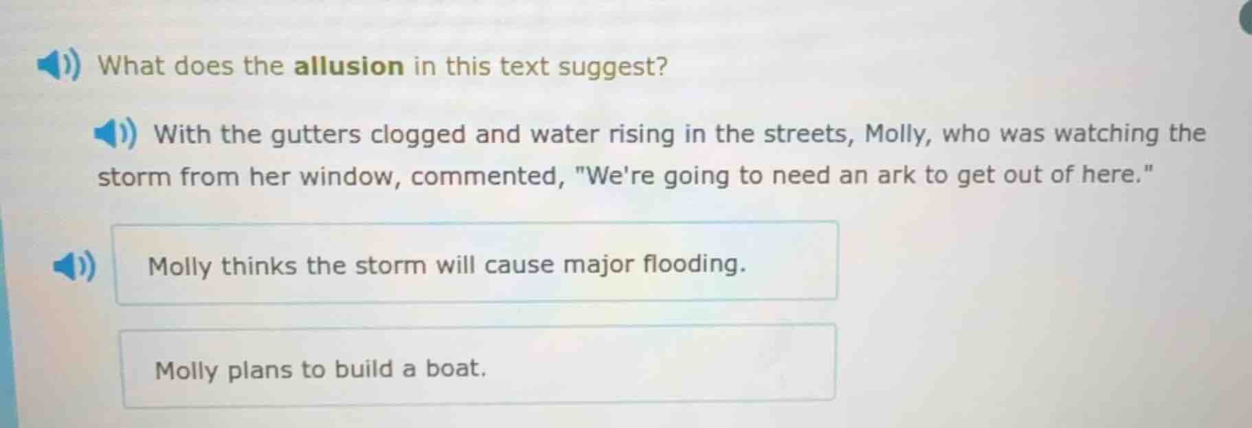 what does the allusion in this text suggest? with the gutters clogged a…