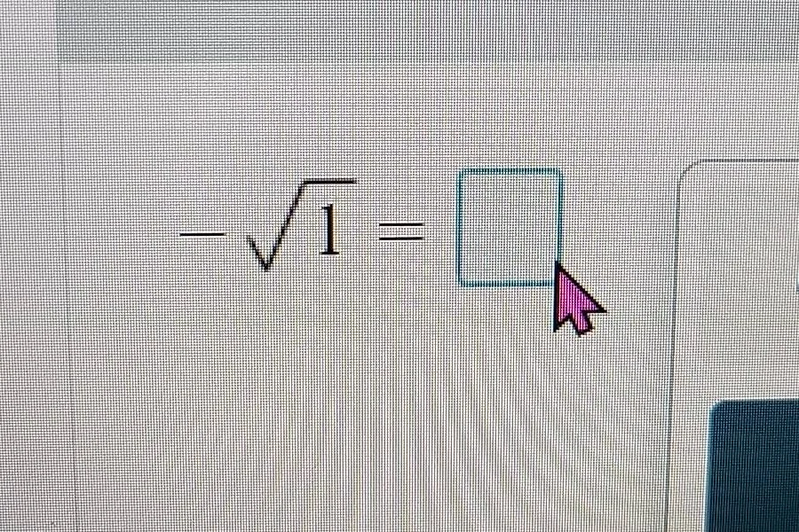 $-sqrt{1} = \\square$