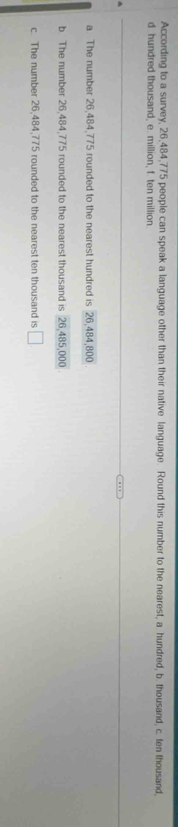 according to a survey, 26,484,775 people can speak a language other tha…