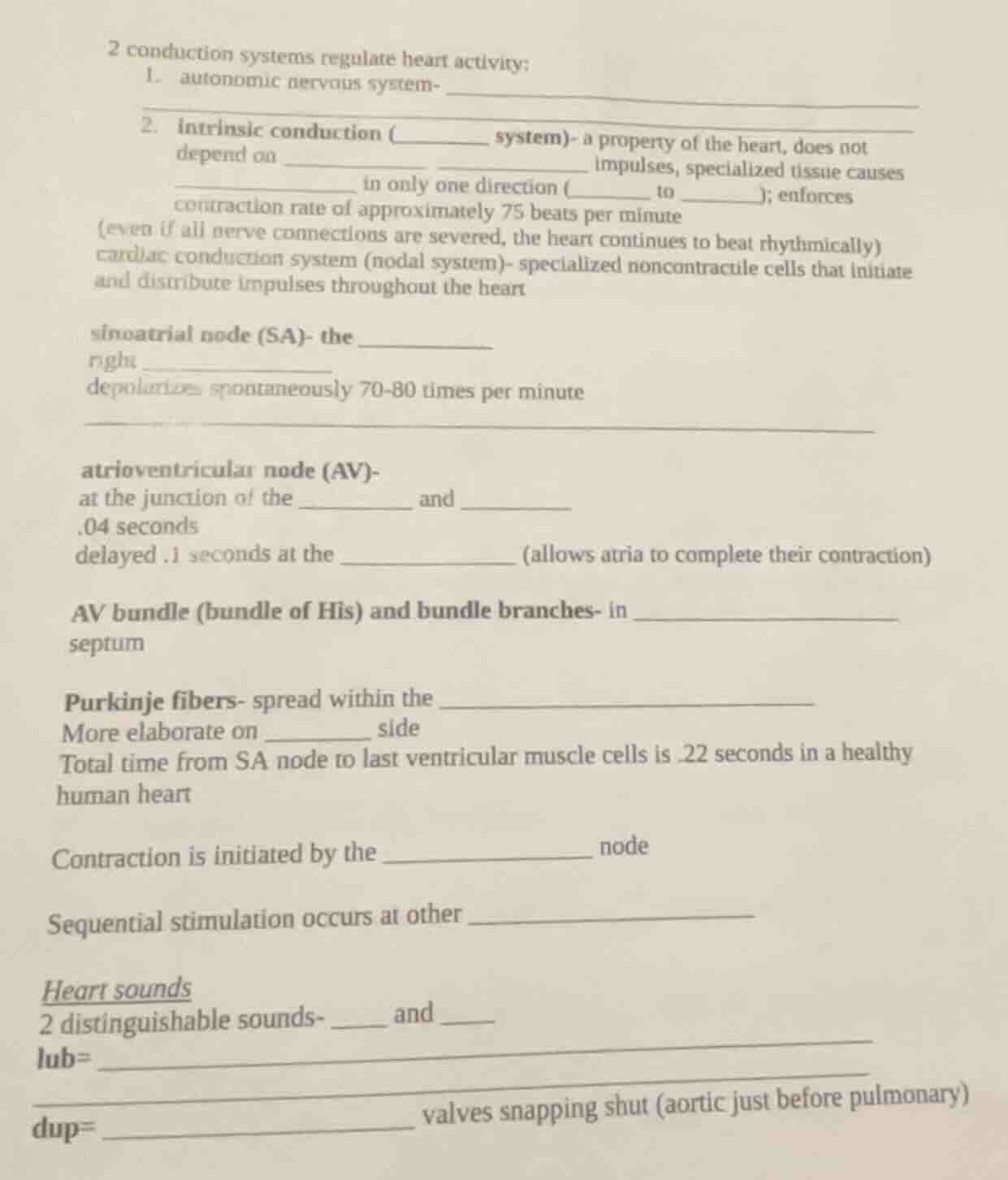 2 conduction systems regulate heart activity: 1. autonomic nervous syst…