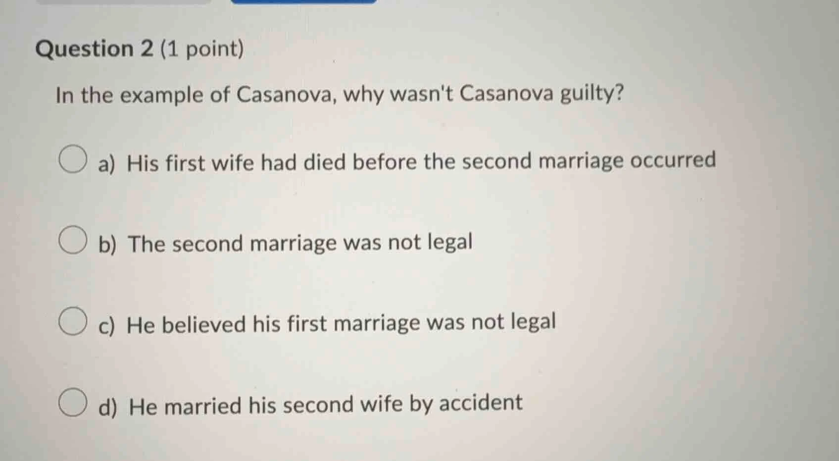 question 2 (1 point) in the example of casanova, why wasnt casanova gui…