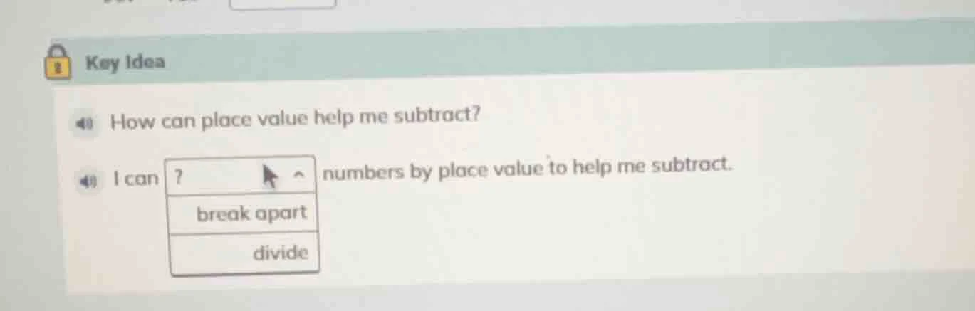 key idea how can place value help me subtract? i can? numbers by place …