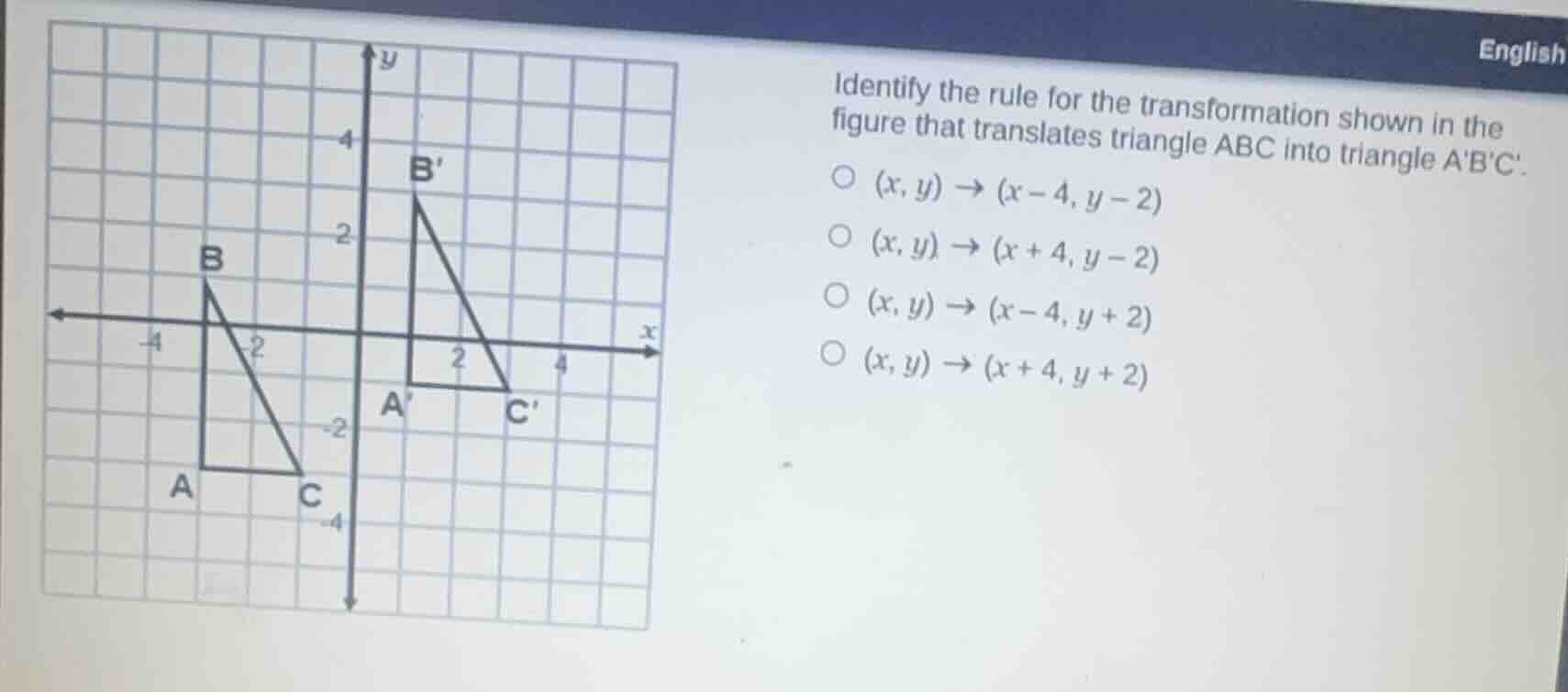 identify the rule for the transformation shown in the figure that trans…