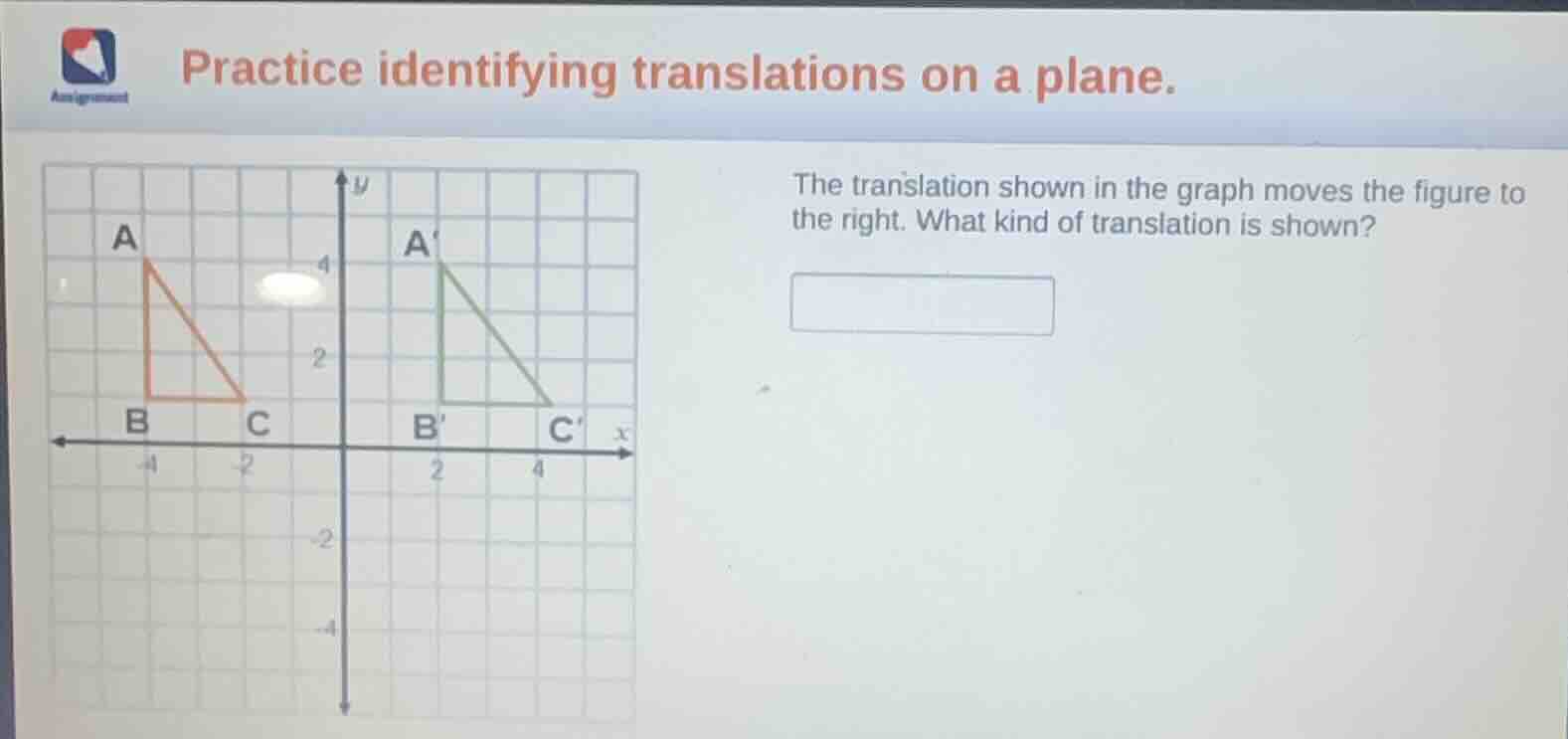 practice identifying translations on a plane. the translation shown in …