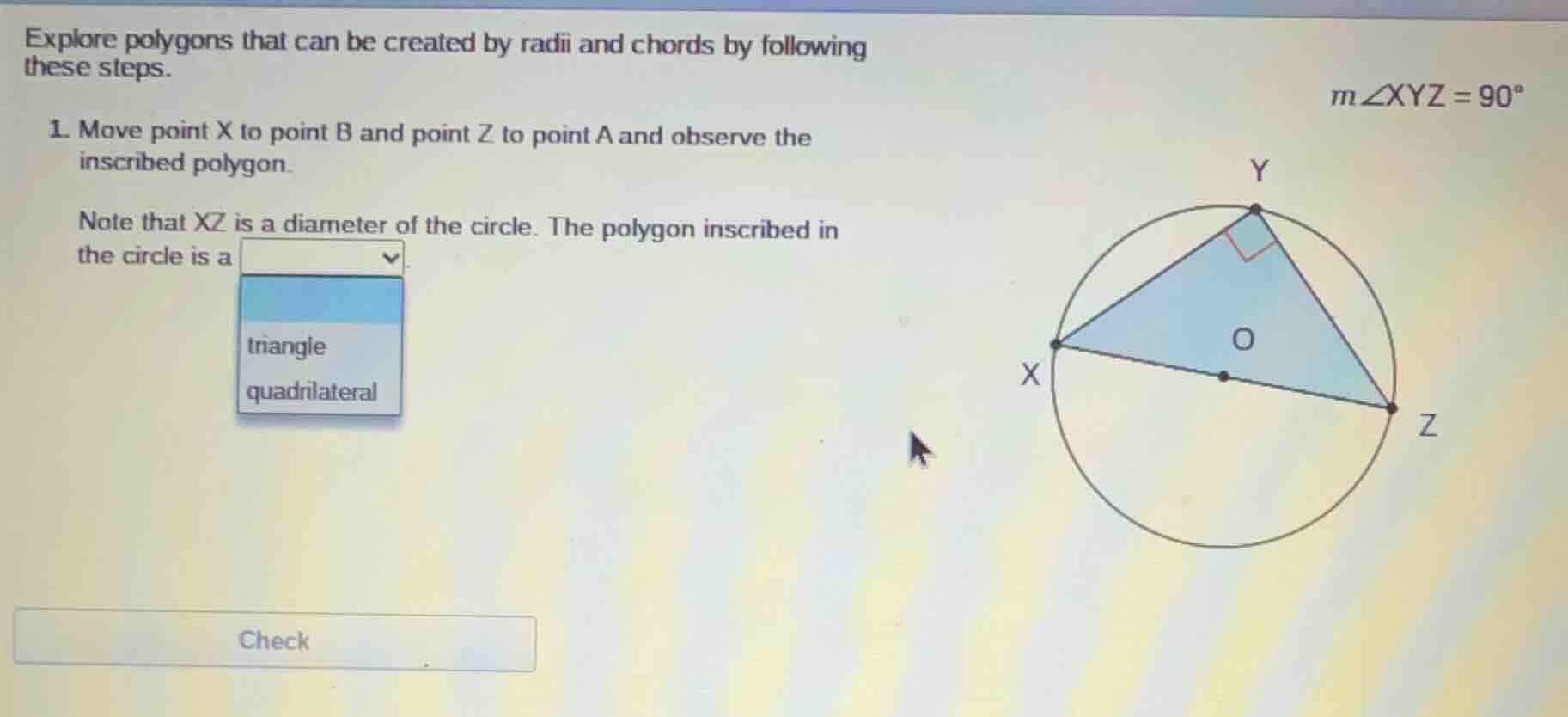 explore polygons that can be created by radii and chords by following t…