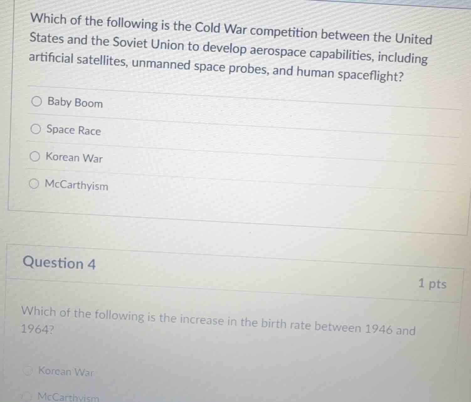 which of the following is the cold war competition between the united s…