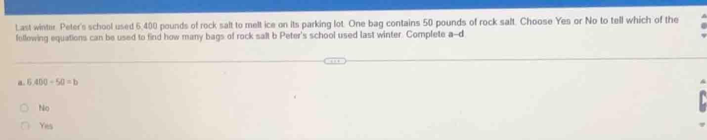 last winter peters school used 6,400 pounds of rock salt to melt ice on…