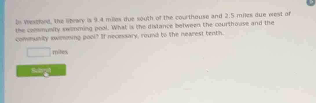 in wexford, the library is 9.4 miles due south of the courthouse and 2.…