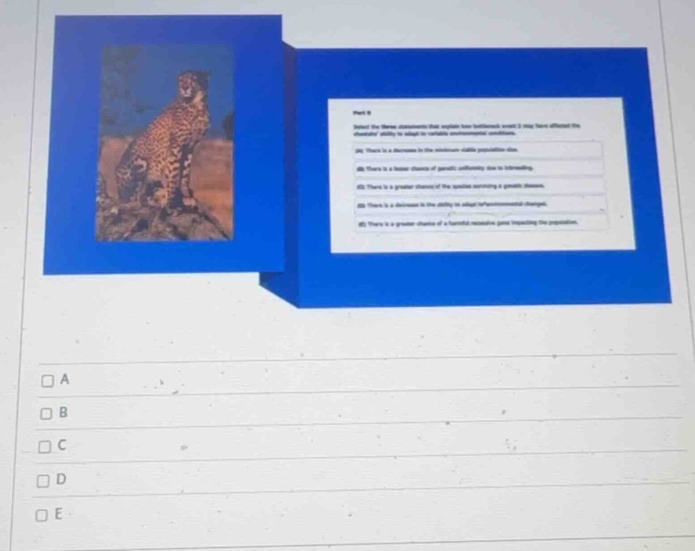 part b select the three statements that explain how bottleneck events m…