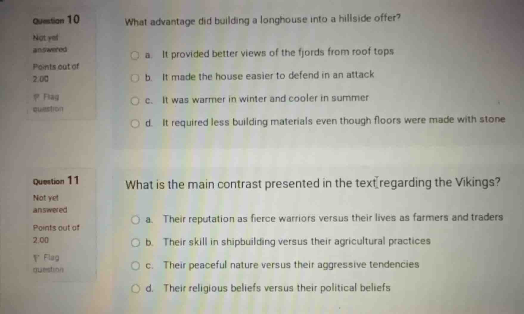 question 10 not yet answered points out of 2.00 flag question what adva…