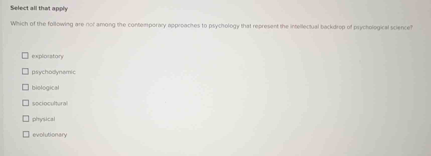 select all that apply which of the following are not among the contempo…