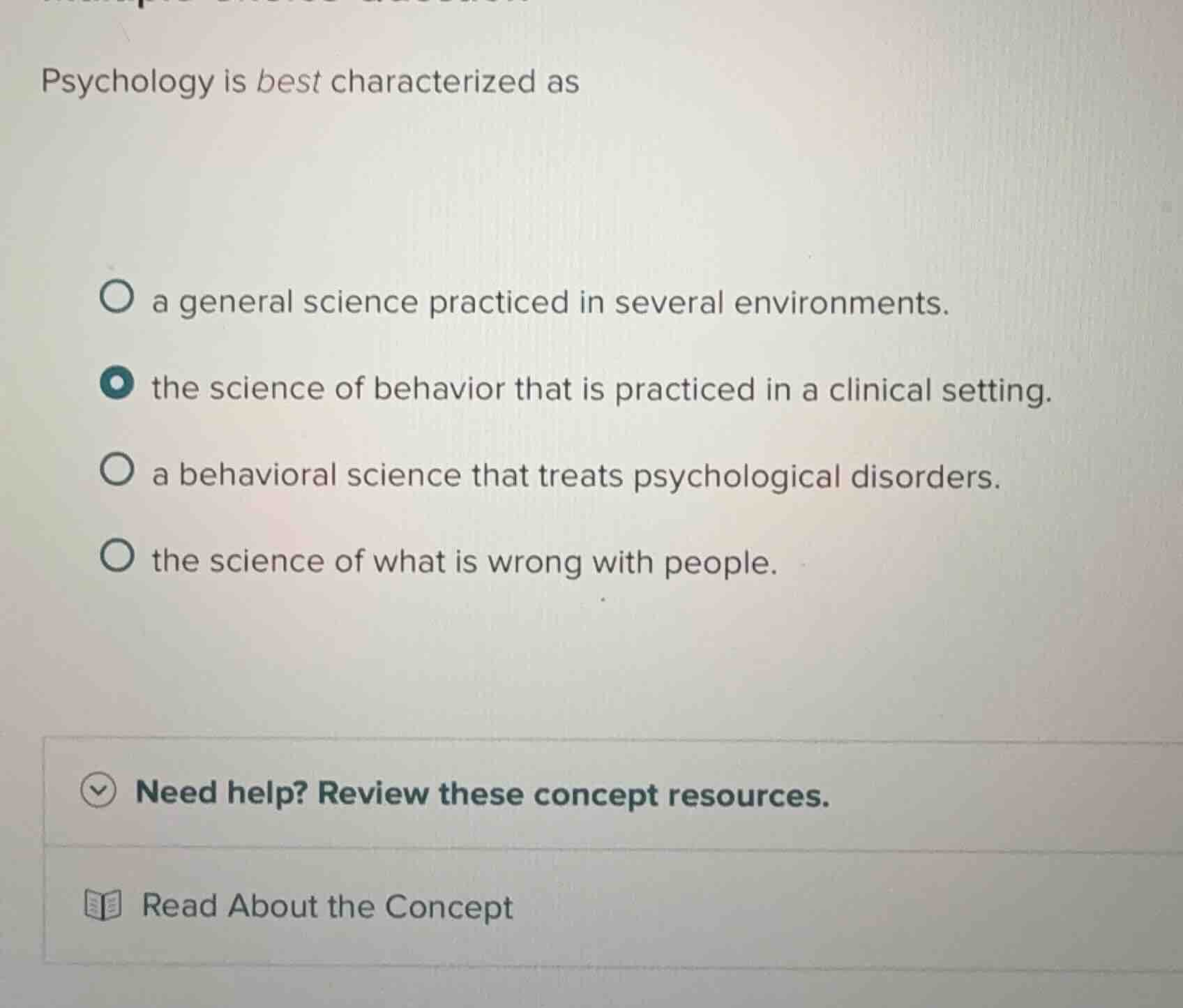 psychology is best characterized as a general science practiced in seve…