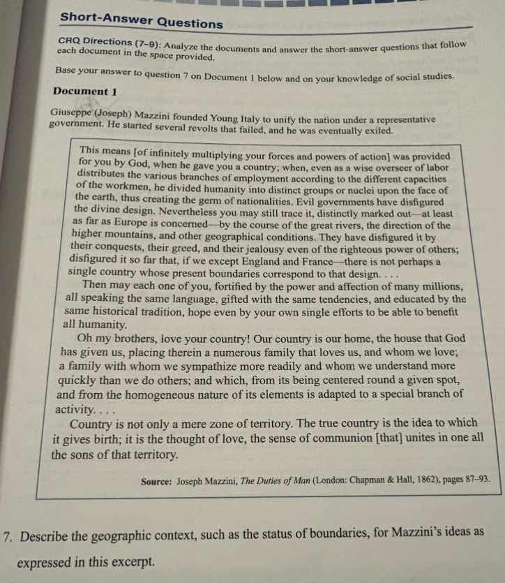 short-answer questions crq directions (7-9): analyze the documents and …