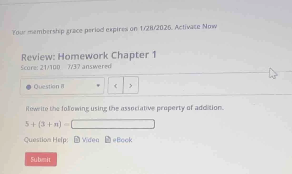 your membership grace period expires on 1/28/2026. activate now review:…