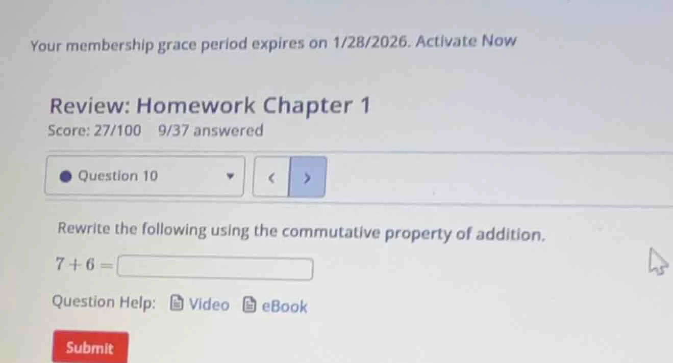 your membership grace period expires on 1/28/2026. activate now review:…