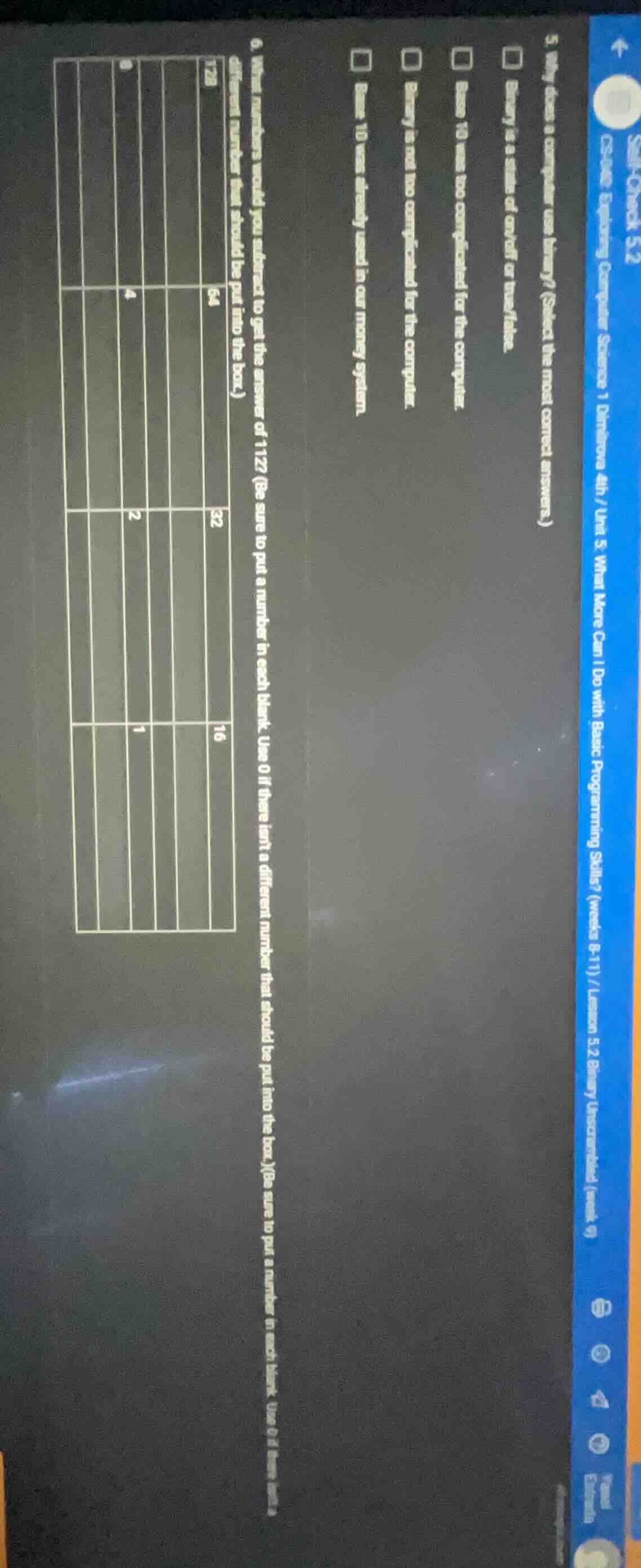 6. what numbers would you subtract to get the answer of 112? (be sure t…