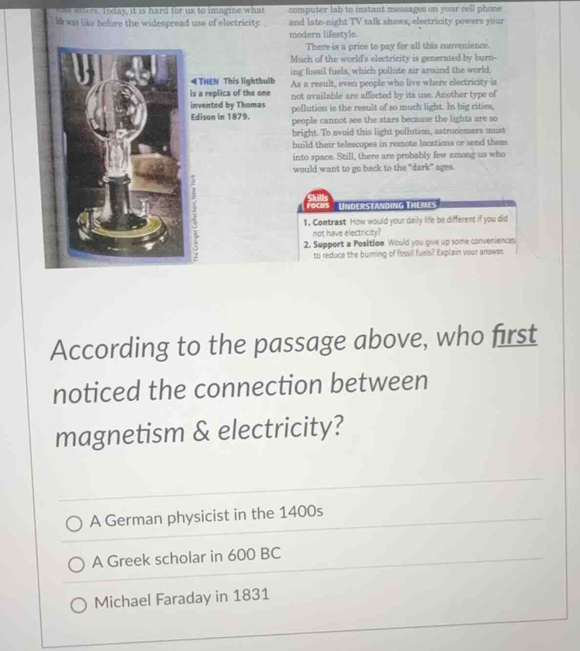 according to the passage above, who first noticed the connection betwee…