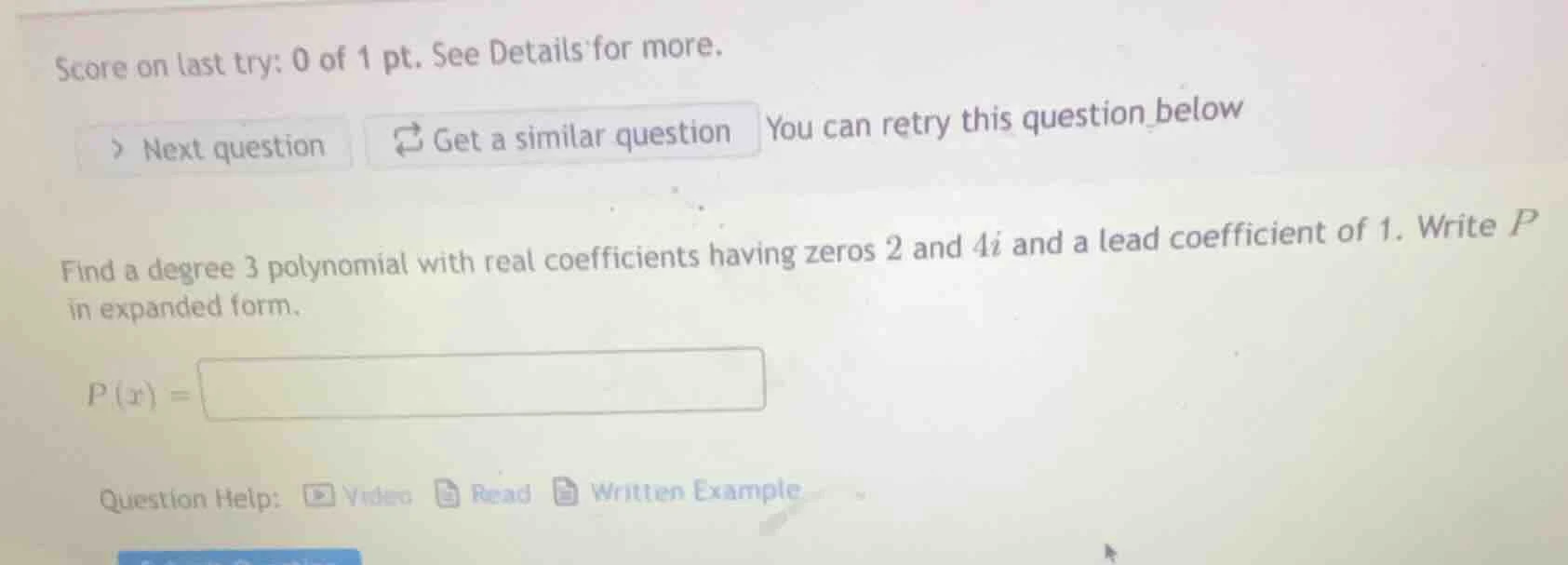 score on last try: 0 of 1 pt. see details for more. next question get a…