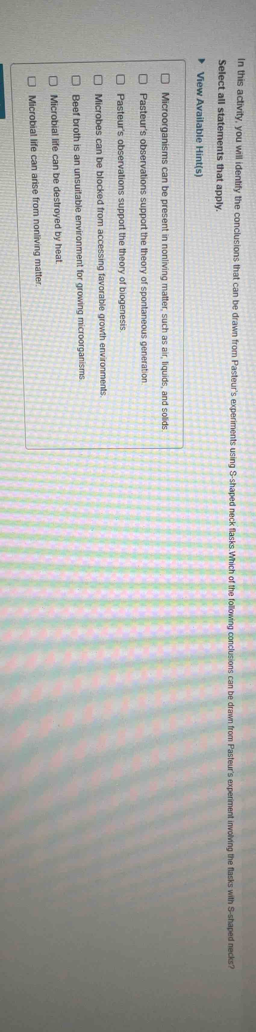 in this activity, you will identify the conclusions that can be drawn f…