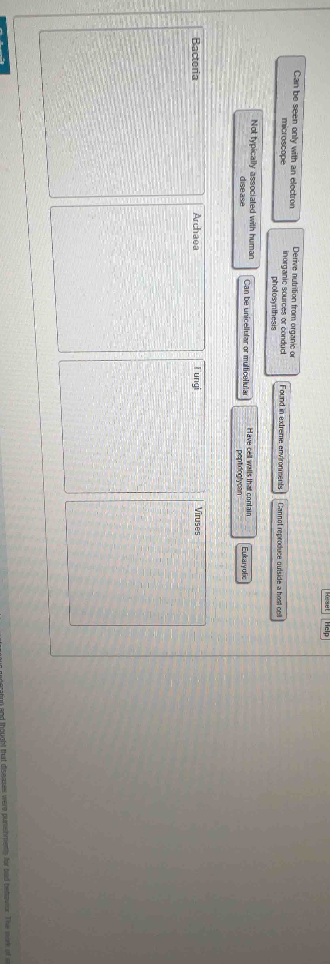 classify the following characteristics to bacteria, archaea, fungi, or …