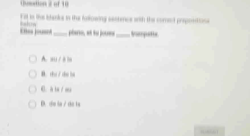 question 2 of 10 fill in the blanks in the following sentence with the …