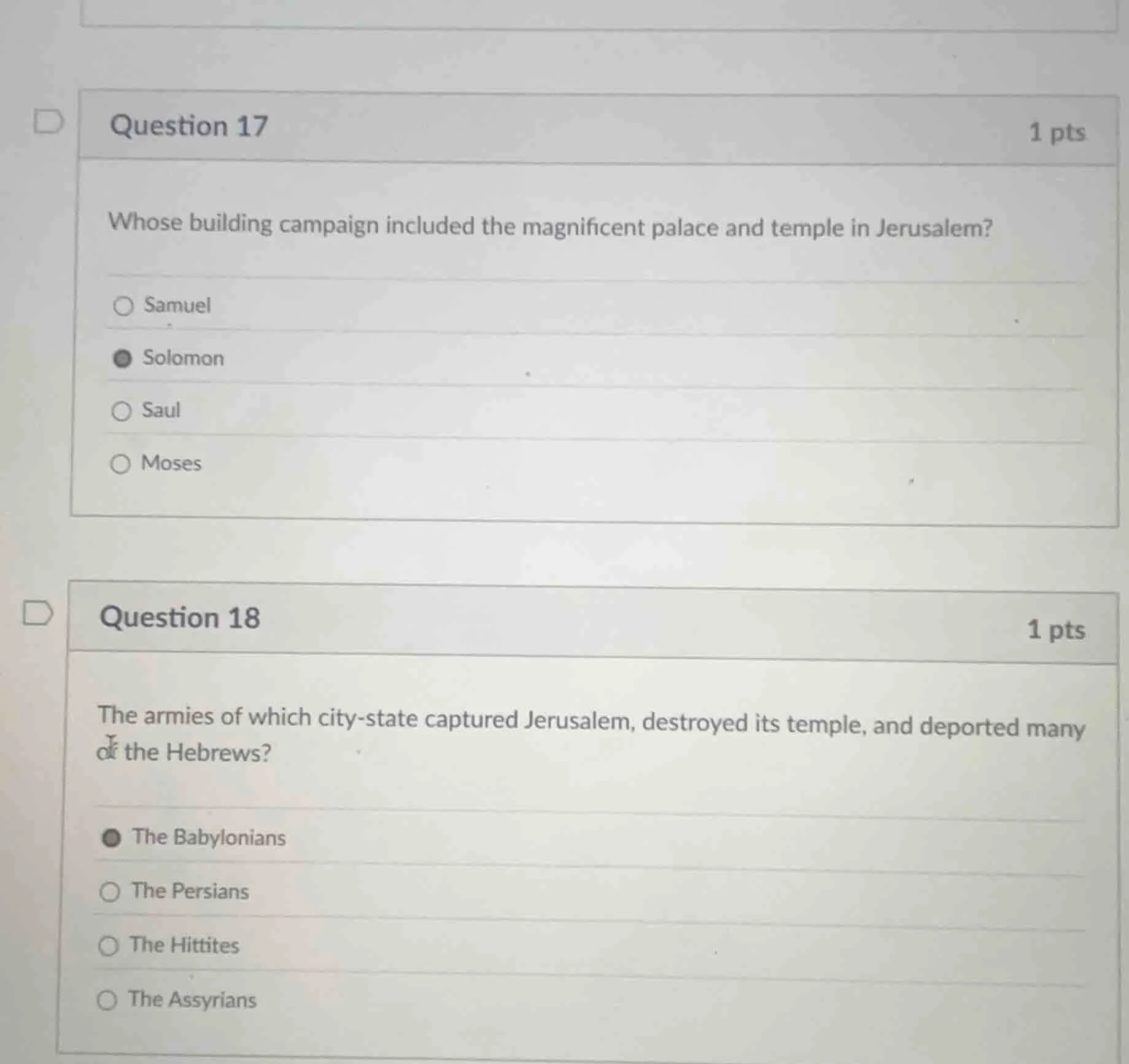 question 17 1 pts whose building campaign included the magnificent pala…