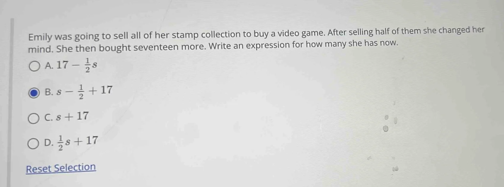 emily was going to sell all of her stamp collection to buy a video game…