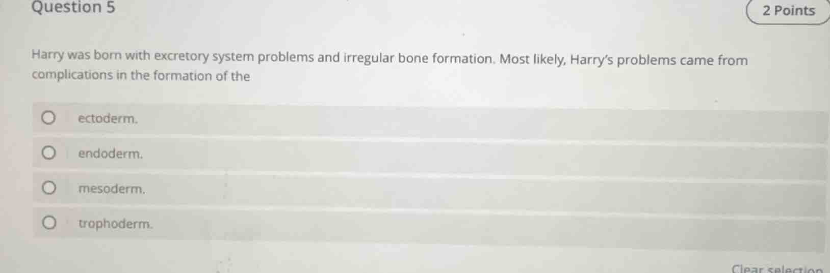 question 5 2 points harry was born with excretory system problems and i…
