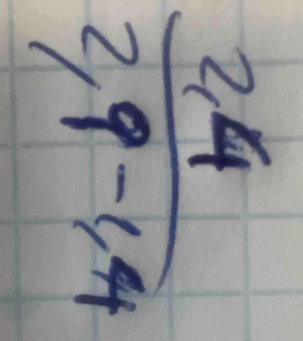 the image shows a hand - written mathematical expression, but it is not…