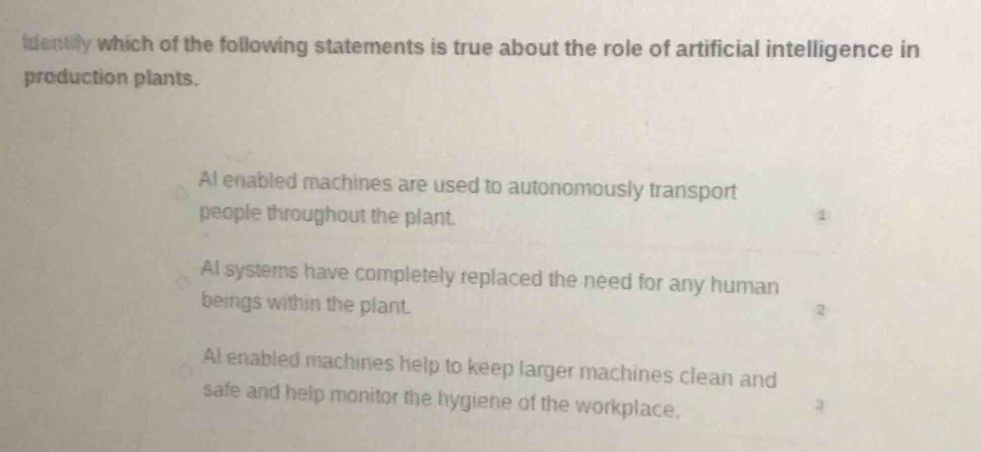 identify which of the following statements is true about the role of ar…