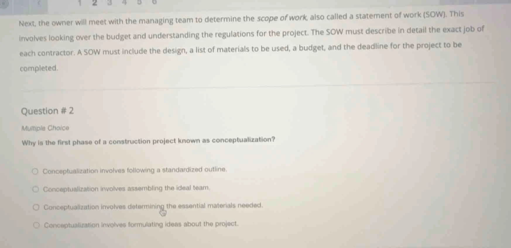 next, the owner will meet with the managing team to determine the scope…