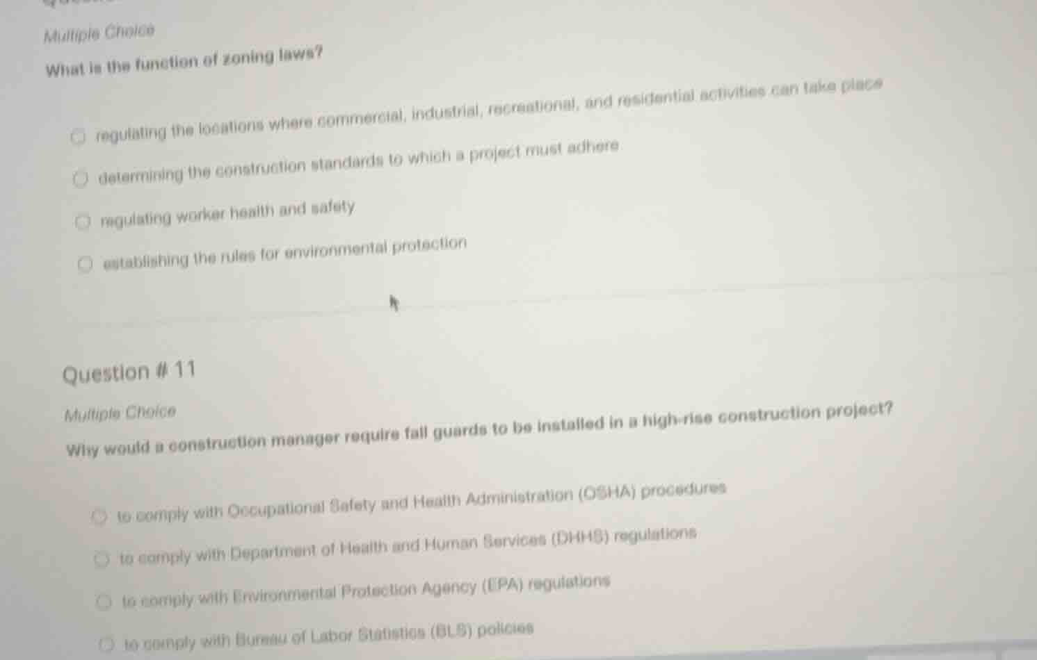 multiple choice what is the function of zoning laws? regulating the loc…
