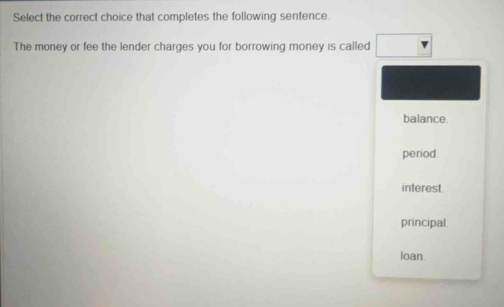 select the correct choice that completes the following sentence. the mo…