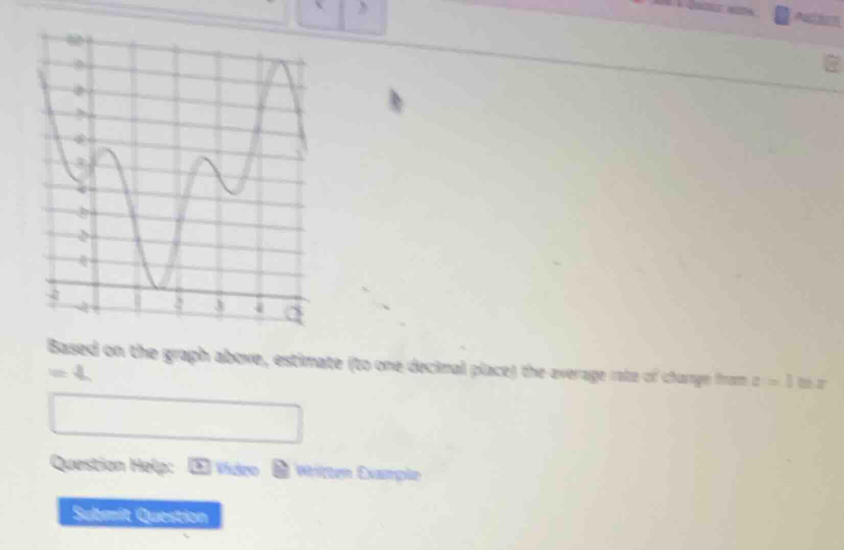 based on the graph above, estimate (to one decimal place) the average r…