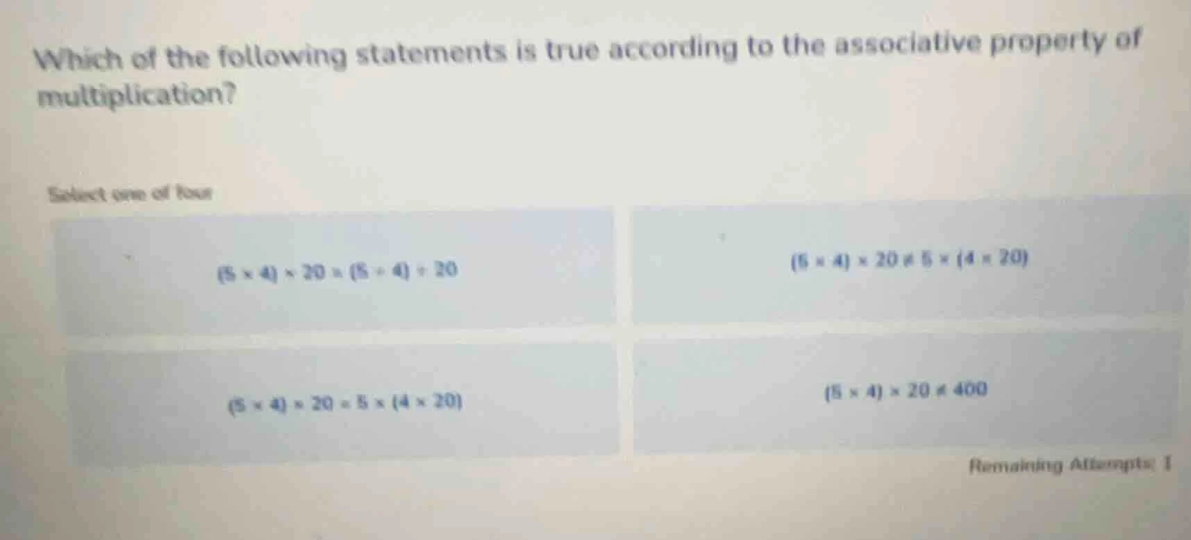 which of the following statements is true according to the associative …