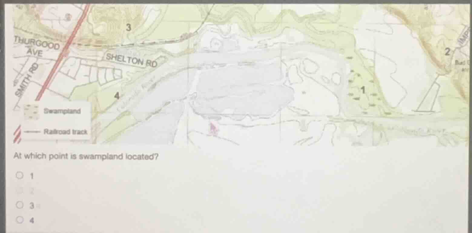 swampland railroad track at which point is swampland located? 1 2 3 4