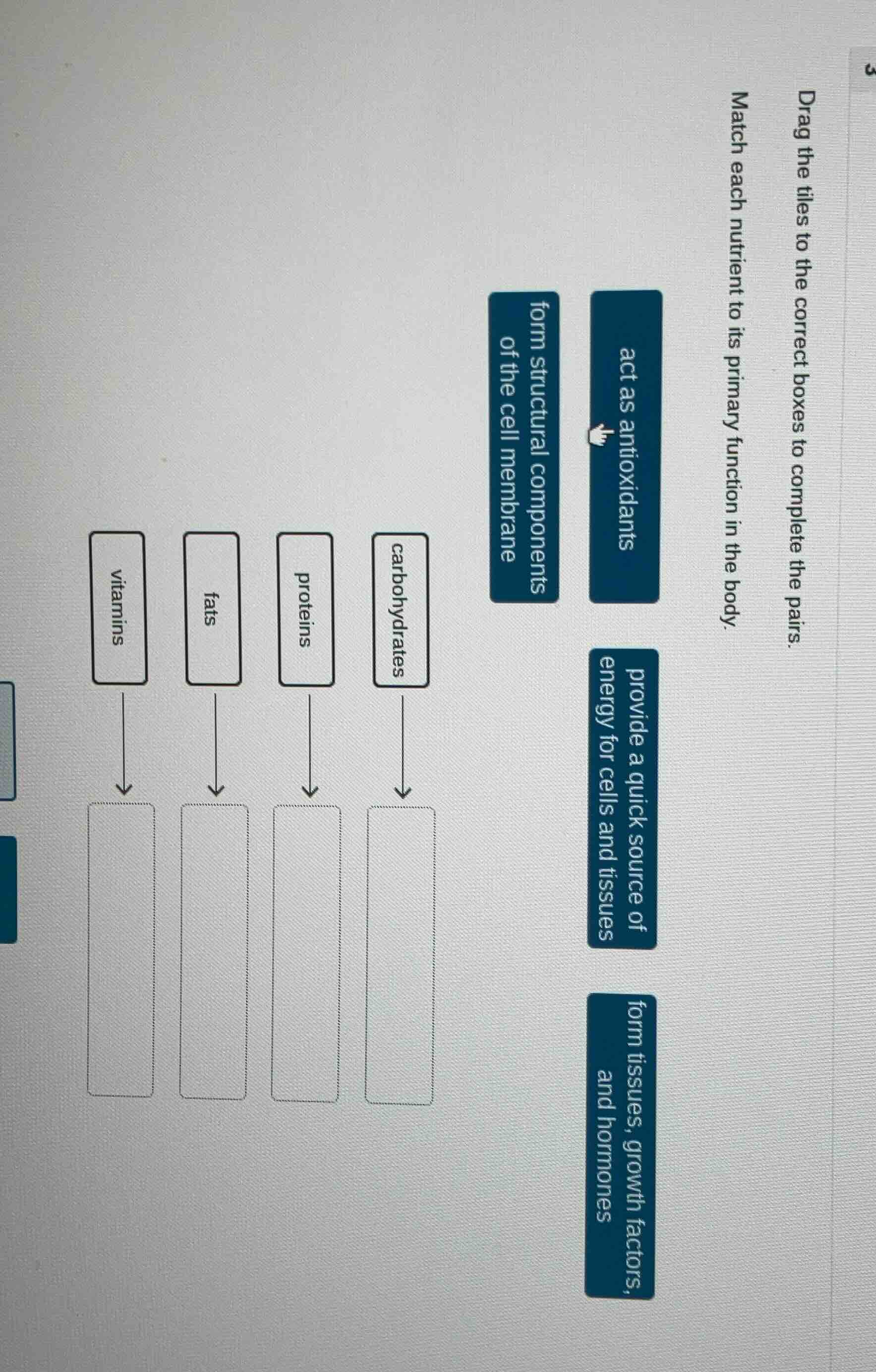 drag the tiles to the correct boxes to complete the pairs. match each n…
