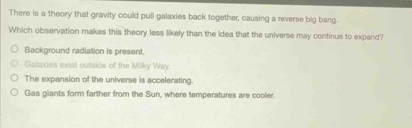 there is a theory that gravity could pull galaxies back together, causi…