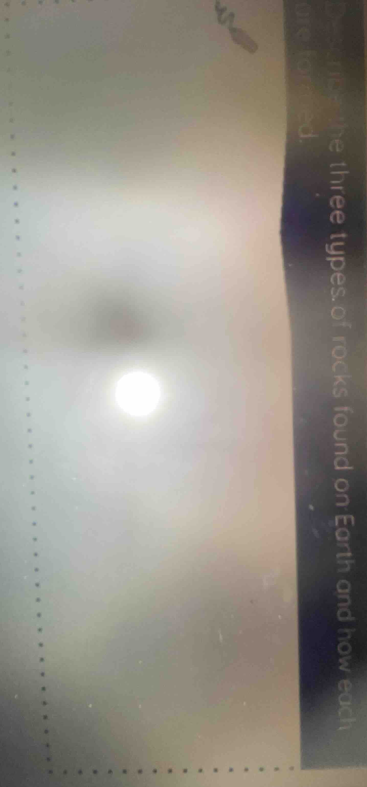 the three types of rocks found on earth and how each