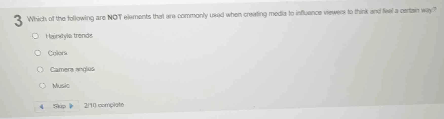 3 which of the following are not elements that are commonly used when c…