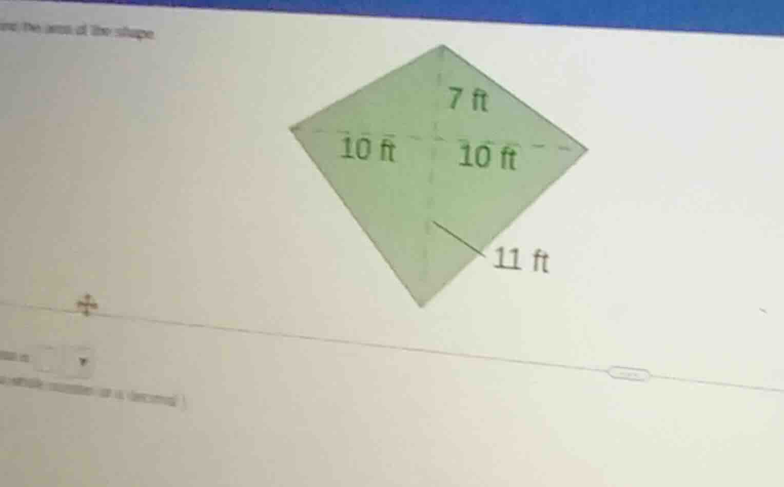 ing the area of the shape