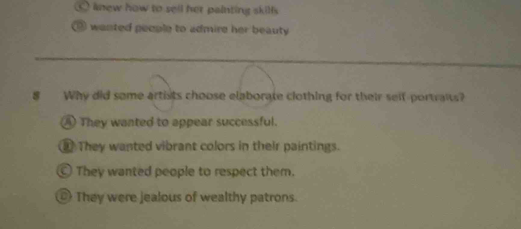 8 why did some artists choose elaborate clothing for their self - portr…