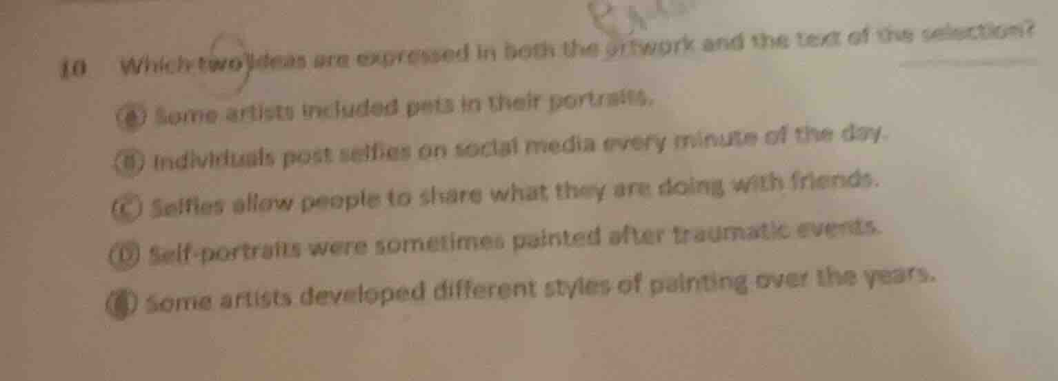 10 which two ideas are expressed in both the artwork and the text of th…