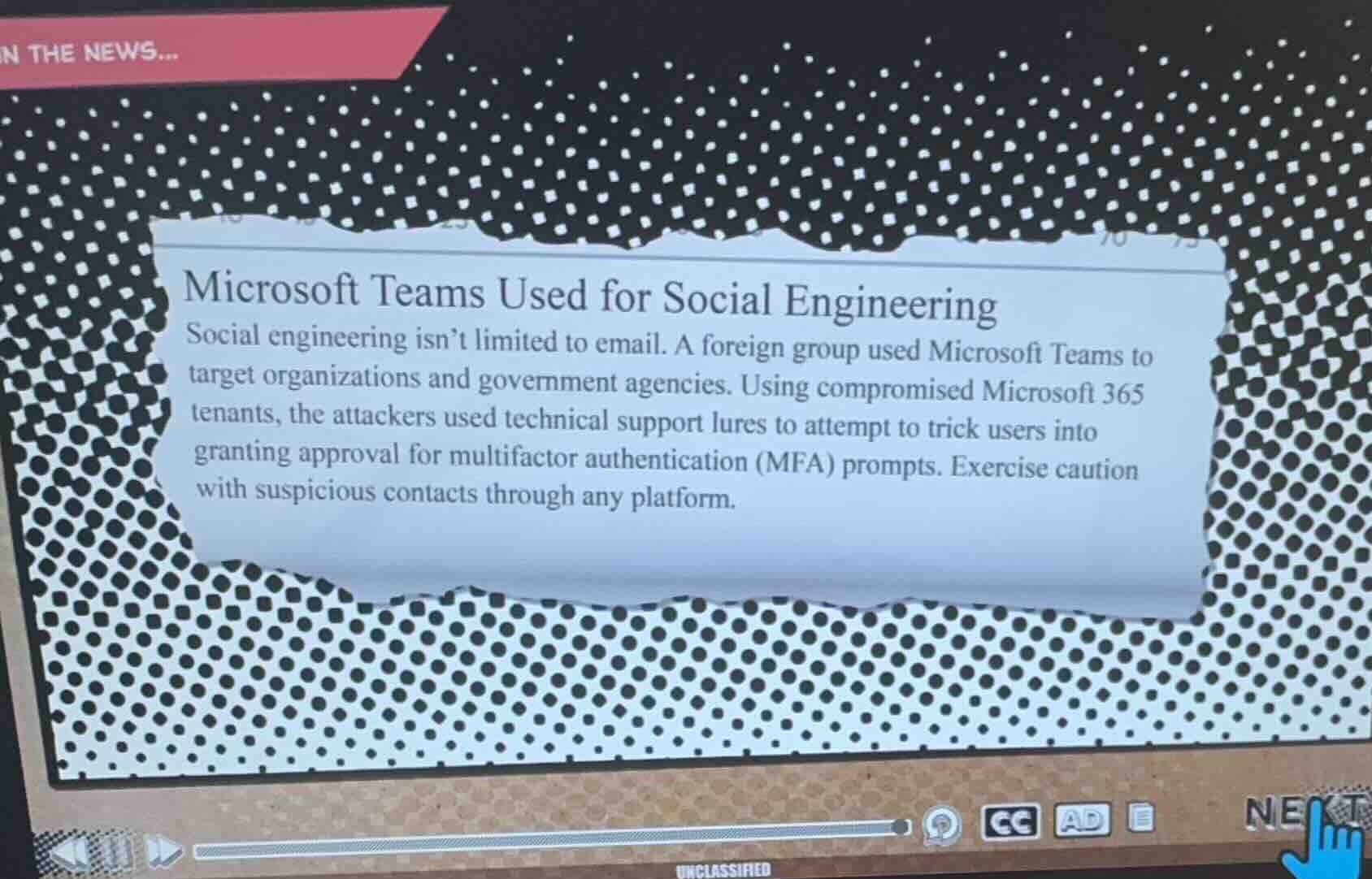 in the news... microsoft teams used for social engineering social engin…