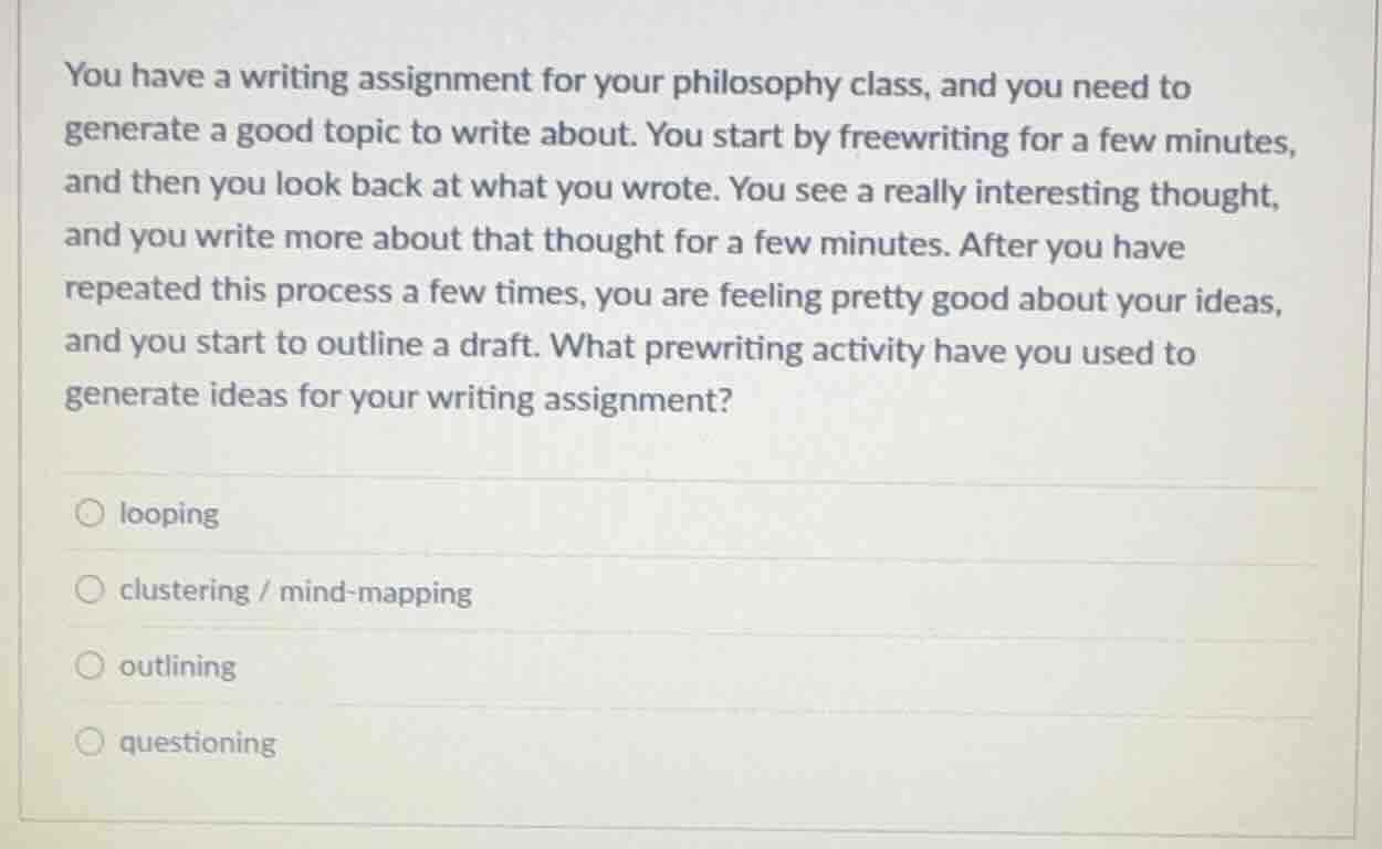 you have a writing assignment for your philosophy class, and you need t…
