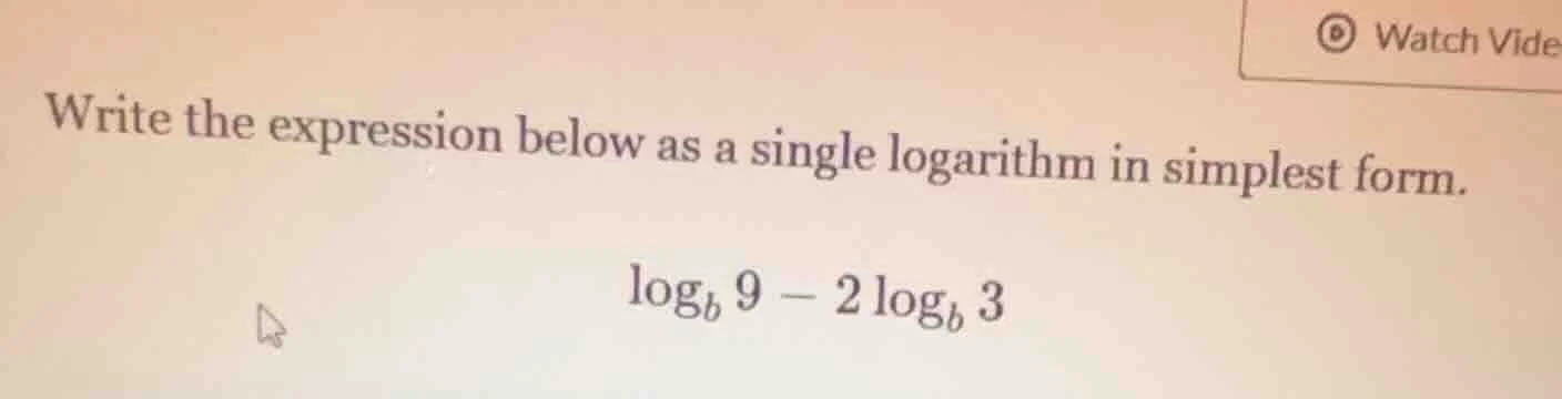 write the expression below as a single logarithm in simplest form.\\(\\…