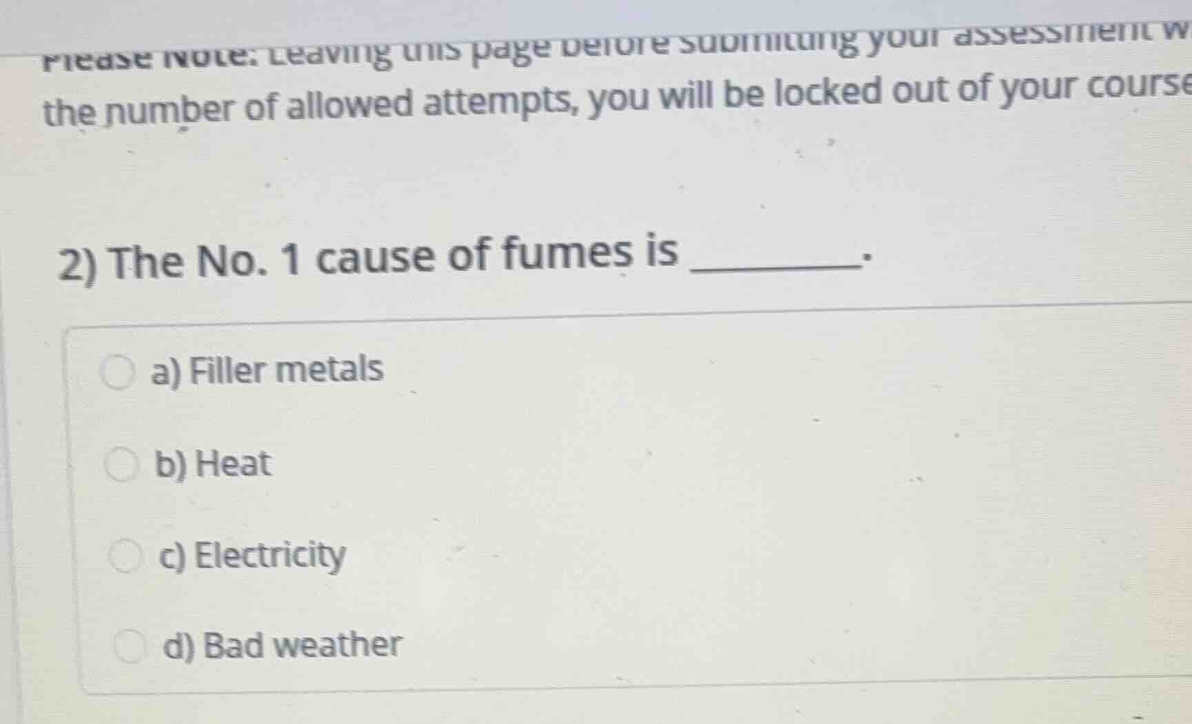 please note: leaving this page before submitting your assessment w the …